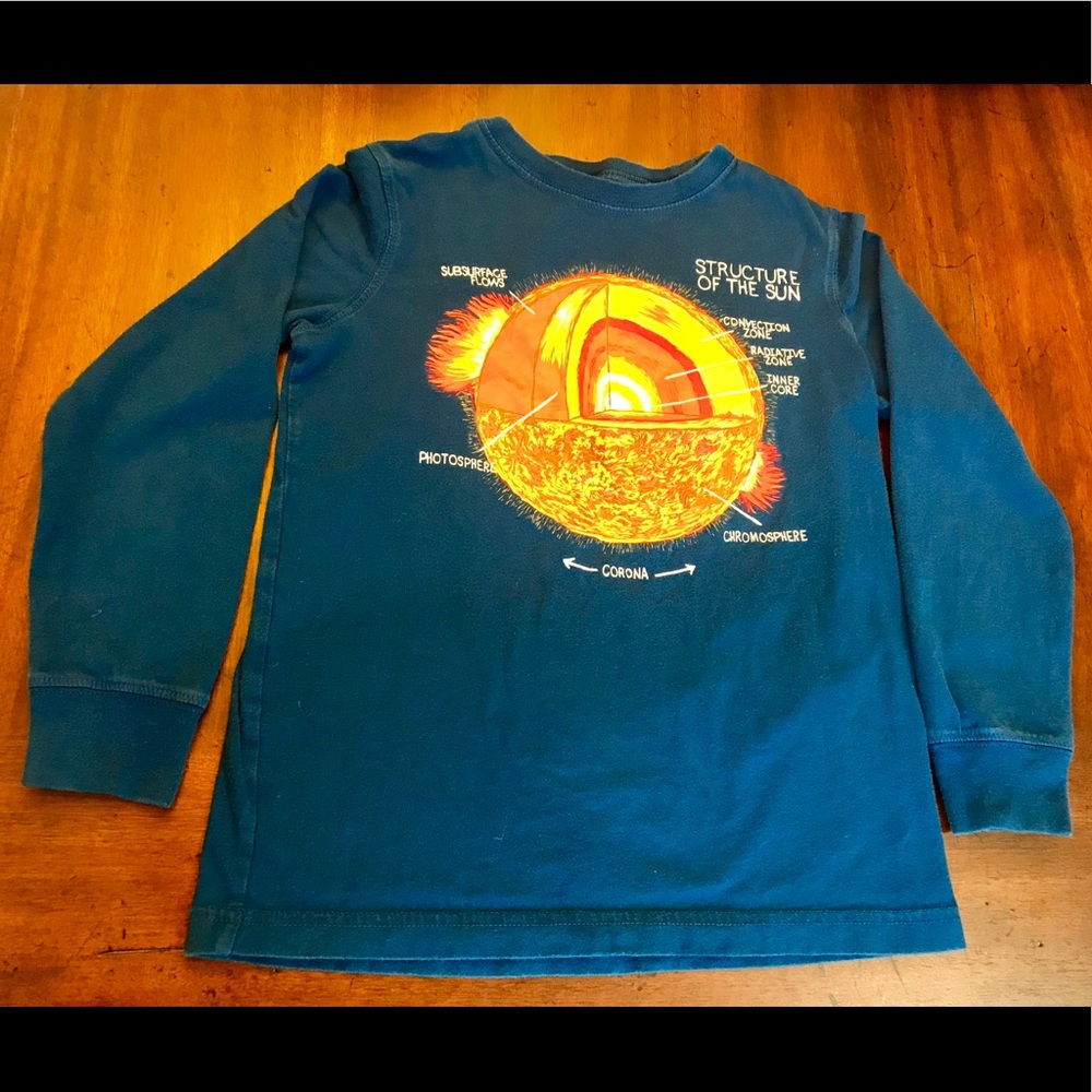 Lands End kids size 7 Sun science size 7 Blue